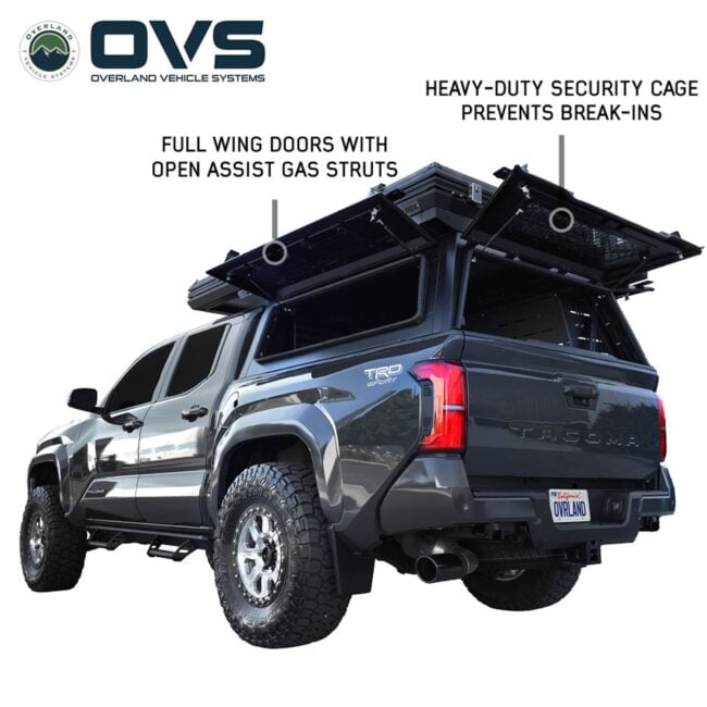 OVS Excursion Truck Bed Camper Shell w/ Rooftop Tent for 2009+ Ram 2500/3500 (6'4" Bed) (70300022)