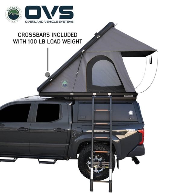OVS Excursion Truck Bed Camper Shell w/ Rooftop Tent for 2009+ Ram 2500/3500 (6'4" Bed) (70300022)