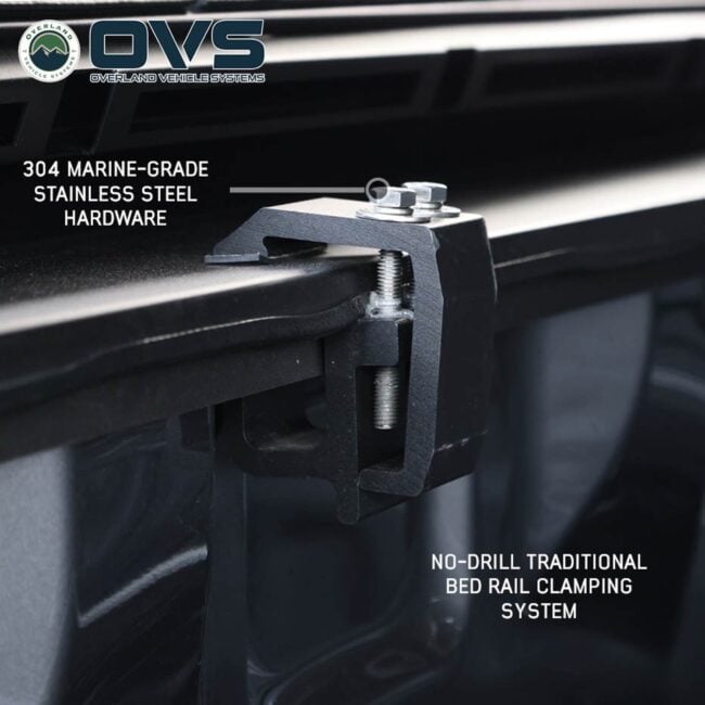 OVS Excursion Truck Bed Camper Shell w/ Rooftop Tent for 2009+ Ram 2500/3500 (6'4" Bed) (70300022)