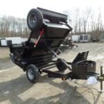 Shop New 5X8 Dump Trailer, Single Axle rated 6,000 lb